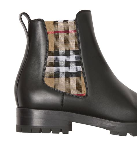 burberry vintage check chelsea boots|bloomingdale's burberry boots.